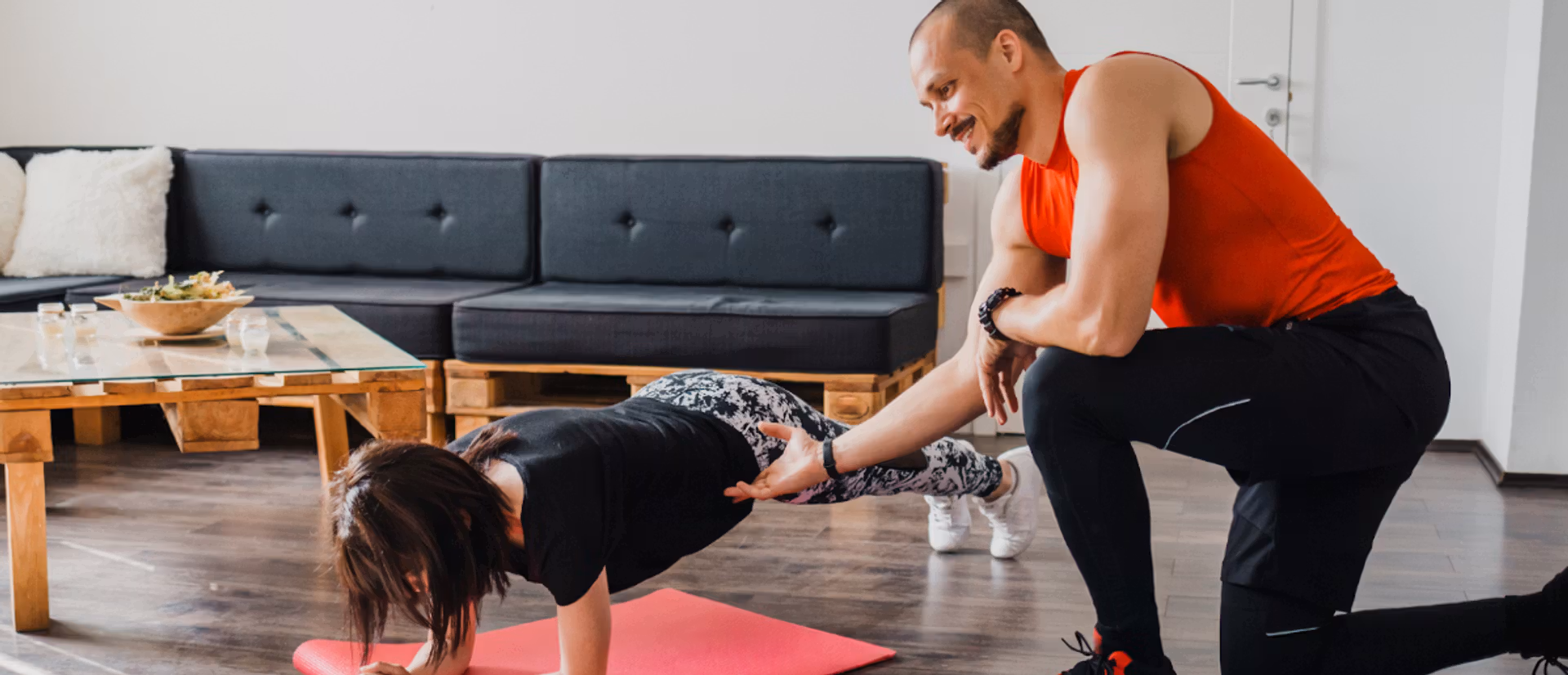 personal fitness trainer at home