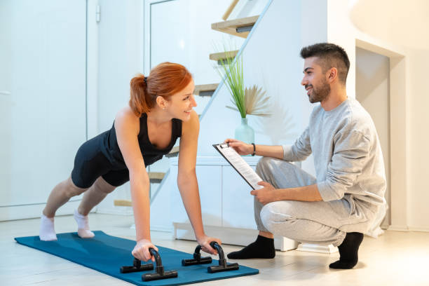 personal fitness trainer at home